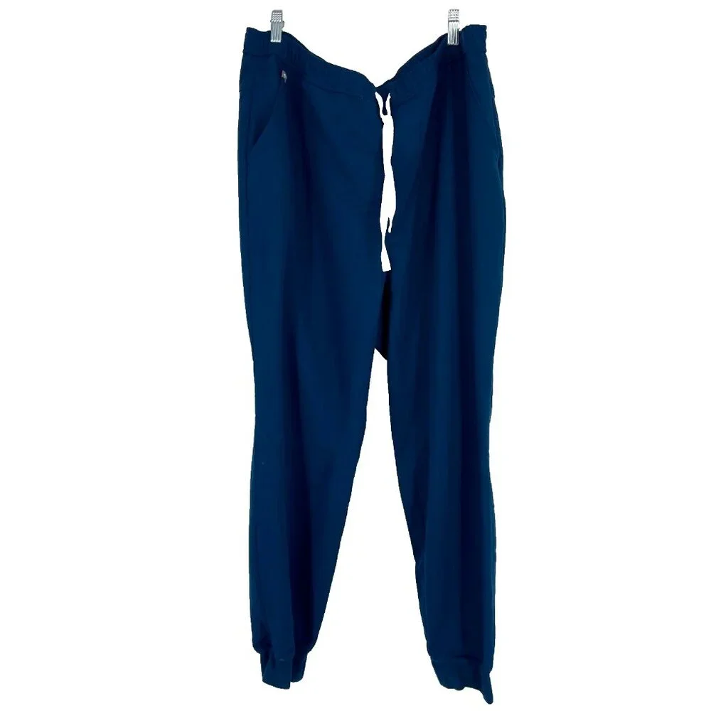 Figs Men 2XL Tansen Jogger Scrub Pants Blue Drawstring Stretch Pockets Nurse